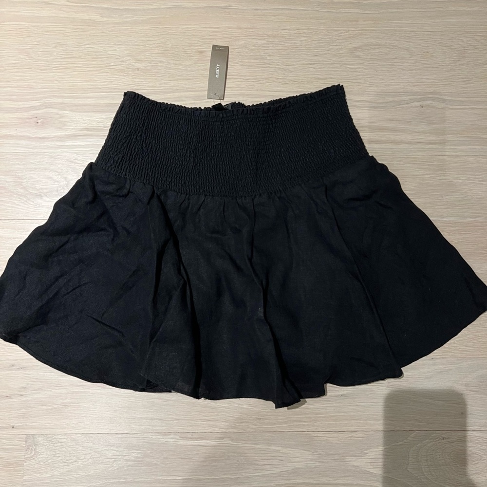 JCrew women’s linen black skirt size L